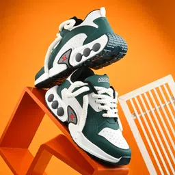 aeonik GREEN RETRO SHOES PREMIUM QUALITY Training & Gym Shoes For Men image 1