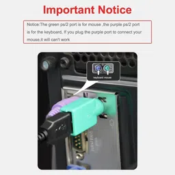 RyzCare PS2 to USB Female PS/2 Male Converter Changer Adapter for Keyboard Mouse Laptop Accessory image 5