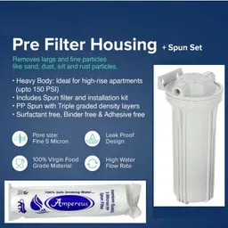 ampereus Transparent Bowl 1/4 Single spun Solid Filter Cartridge image 2