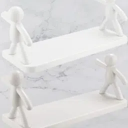 Self Adhesivecute Floating Shelves Wall Shelf for Home, Office & Kitchen X2.537 Plastic Wall Shelf-image-45