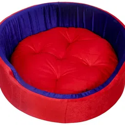 furry smile Simple Letest Rounded Bed for Dogs and cat S Pet Bed image 1