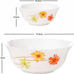 cello Opalware Dessert Bowl Glass Pudding Bowl Set image 3