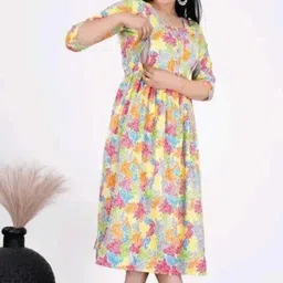 Women Floral Print Pure Cotton A-line Kurta-image-71