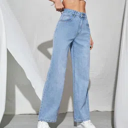 kotty Women Regular High Rise Blue Jeans image 5