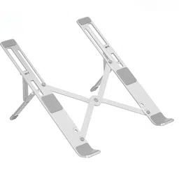 shree shyam enteprises Aluminum Laptop stand , Foldable Adjustable Ventilated,Up to 15.6 (silver) Aluminium Desk Stand Rotatable Laptop Stand with Adjustable Height Compatible with 40 - 44cm Laptops-picture-29