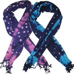 shri swami bags Solid Cotton Blend Women Multicolor Stole-picture-39