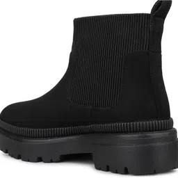 inc.5 Womens Black Casual Solid Round toe Ankle Boots Boots For Women image 3