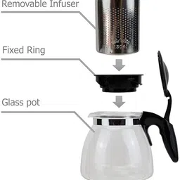 snappyflix 1 L Glass Kettle Jug image 2