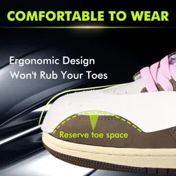beykury B-The Ultimate Shoe Crease Prevention Pad Against Creases on Sneakers(2Pair) PU Toe Regular Shoe Insole image 4