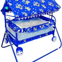 chunky's Foldable Baby Cradle with Swing & Mosquito Net, 0-8 Months image 2