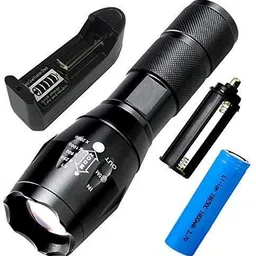 small sun High Bright 5 Mode Torch (Black : Rechargeable) Torch-picture-12