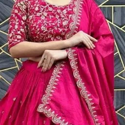 pedr trends Embroidered Semi Stitched Lehenga Choli image 4
