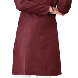 simran creation Men Striped Cotton Blend Straight Kurta-picture-15