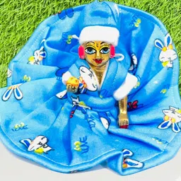 rajveer traders Size 6, Laddu Gopal Ji Winter Bonded Frock, Random Colour, Pack of 3 Dress image 2