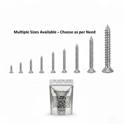 mak hardware Stainless Steel Flat Head Self-tapping Screw image 1
