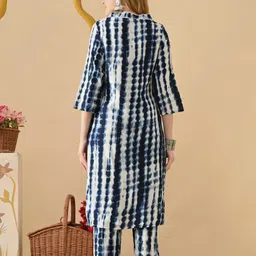 kjfab Women Pure Cotton Kurta Pant Set image 2