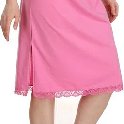 splash Women Solid Straight Pink Skirt image 3