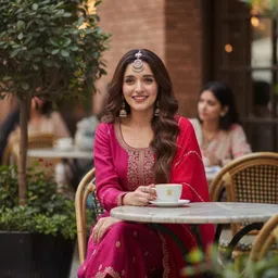 ghunawali Semi Stitched Silk Blend Kurta & Sharara Fabric Embroidered image 5