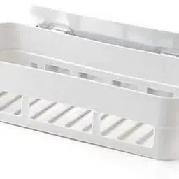 vrdh Self Adhesive Wall Hanging BATHROOM floating Shelf (pack of 2) 1.186 Plastic Wall Shelf image 3