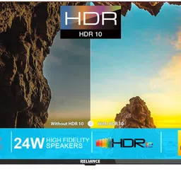reliance Jumbo 60 cm (24 inch) HD Ready LED TV 2025 Edition with 24W Boom Speakers | Real Frameless | Noise Reduction | Monitor Support | Colour Enhancer image 3