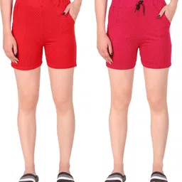 Pack of 2 Polka Print Women Boxer-image-10