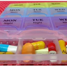 domum 1 MONTH Pill Medicine Organiser Reminder Storage Box For 28 Days or 4 Weeks. Pack Of 1. Pill Box image 2