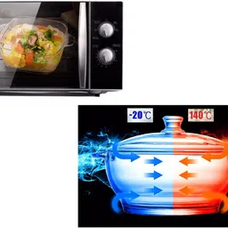 gr8india 2.5 LITER GLASS CASSEROLE , HEAT RESISTANT UPOTO -140 DEGREE CELCIUS - FREEZE COLD RESISTANT UPTO 20 DEGREE CELCIUS - ROUND SHAPE TRANSPARENT CASSEROLE - BEST QUALITY PREMIUM SERVING STYLE CASSEROLE TABLEWEAR COOKWEAR - BOROSILICATE GLASS BOWL WITH LID MICROWAVE SAFE CASSEROLE - 2.5 litres Cook and Serve Casserole image 5