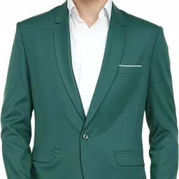 humjoli fashion Men Solid Single Breasted Formal, Casual, Festive, Wedding Blazer image 1