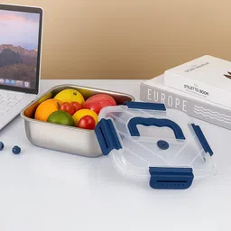 salefinity Premium Quality Stainless Steel & Plastic Storage Container Airtight 1 Containers Lunch Box image 5