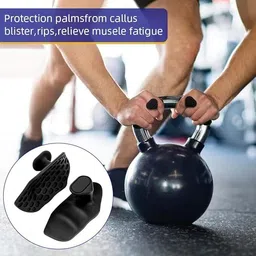 best-quality-hub Strong Protection Weight Lifting Gym Grip & Wrist Band for Pain Relief Hand Fitness Accessory Kit Kit image 1