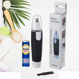 racon Mini Dual-Battery-Operated Nose and Ear Hair Fully Waterproof Grooming Kit 180 min Runtime 1 Length Settings-picture-12