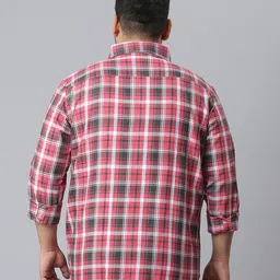 instafab plus Men Regular Fit Solid Spread Collar Casual Shirt image 5