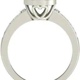 avsar AVR854WB 14kt Cubic Zirconia White Gold ring image 2