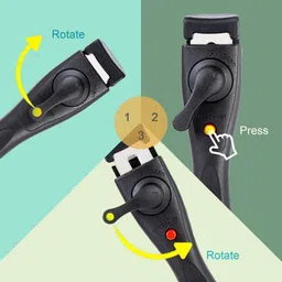 softel Removable Handle Black / Detachable Pan Handle | All-in-One 20 cm Utility Tongs image 2