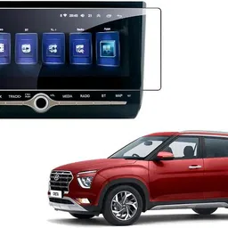 Wishguard Edge To Edge Screen Guard for Company Fitted, Hyundai Creta SX Diesel (10.25 inch) Car Dashboard Touch Screen & Navigation System (Glossy :1)-image-80