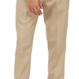 lahsuak Men Regular Fit Beige Polycotton Trousers-picture-28