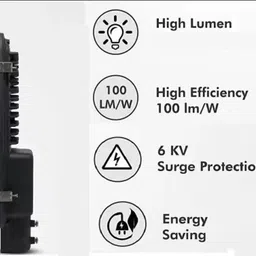 flipkart smartbuy 36W BIS Approved PC Body LENS LED Flood Halogen With 2 Year Warranty Street Light Outdoor Lamp image 3