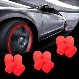 dhruvhub Plastic Tyre Valve Cap for Car image 1
