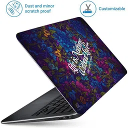 FineArts Life is Nothing 4 in 1 Laptop Skin Pack with Screen Guard, Key Protector and Palmrest Skin Combo Set image 2