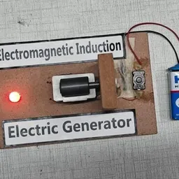 erhindia Electromagnetic Induction AC DC Generator Kit Class 12 Science Project Model image 3