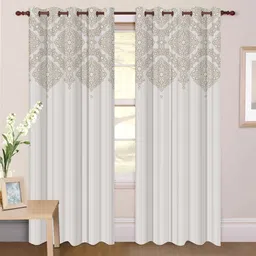aai 154 cm (5 ft) Window Polyester Room Darkening Curtain Single Curtain image 2