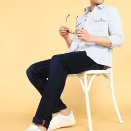 killer Men Slim Mid Rise Dark Blue Jeans image 2