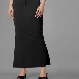 VDIHATA FASHION Black Color Fishcut Stretchable Lycra Blend Women'S Saree Shapewear Petticoat Lycra Blend Petticoat-picture-16