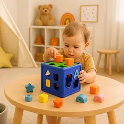 vrajvilla Shape Sorting Cube with 18 Shape and Different Color - Kids Activity Toys - image 4