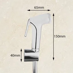 h vitreous H762501 By Hindware H762501 Health Faucet ABS with 1.2m Flexible Tube & Wall Hook Health Faucet image 3