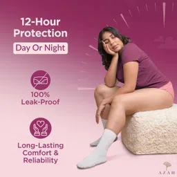 azah Disposable Period Panties| Peachy New Look | Heavy Flow Coverage | L-XL | Sanitary Pad image 5