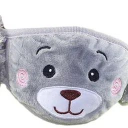mopslik Boys Kids 4 - 12 Years Warm Winter Fleece Cartoon Earmuff With Face Mask - Grey Ear Muff image 4