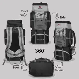 markway GTIER RUCKSUCK TREKKINGS WITH RAINCOVER Rucksack - 75 L image 3