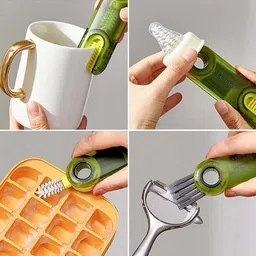 vekaa 3 in 1 Cup Lid Gap Cleaning Brush, Bottle lid Cleaning Brush image 2