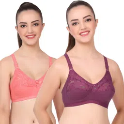 layeba Pack of 2 Women Full Coverage Non Padded Bra-picture-13